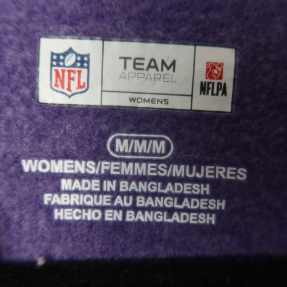 Women's Purple and Gray Colorblock Vikings Hoodie Size Medium - Picture 8 of 13